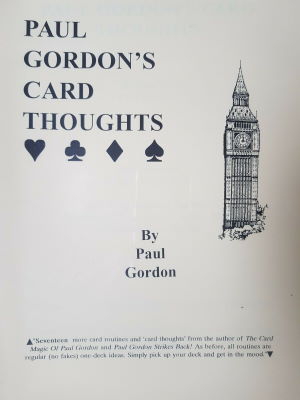 Paul Gordon: Card Thoughts