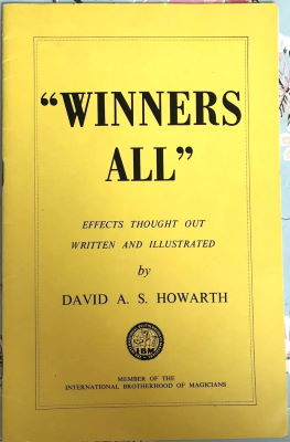 David Howarth: Winners All