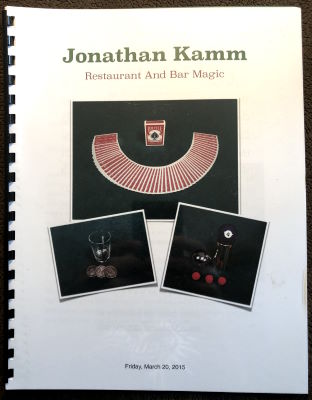 Jonathan Kamm: Restaurant and Bar Magic