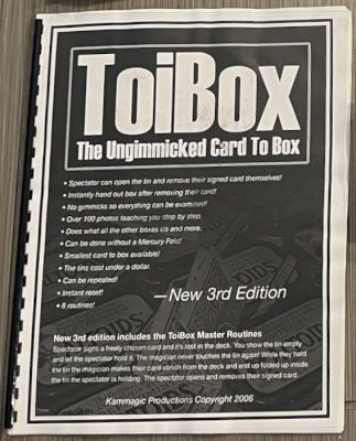 Jon Kamm:
              ToiBox