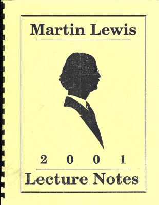 2001
              Lecture Notes