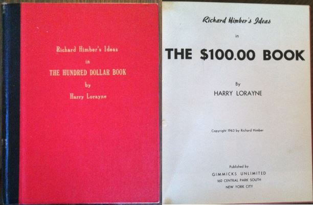 Richard Himber's Ideas in the Hundraed Dollar Book