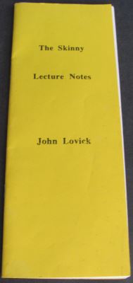 John Lovick The Skinny Lecture Notes