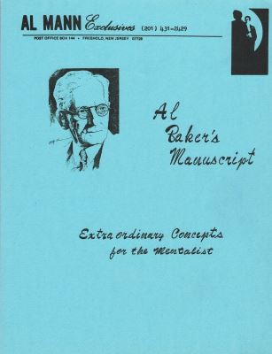 Al
              Mann - Al Baker's Manuscript