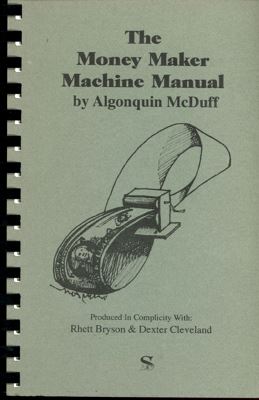 Algonquin McDuff Money Maker Machine Manual