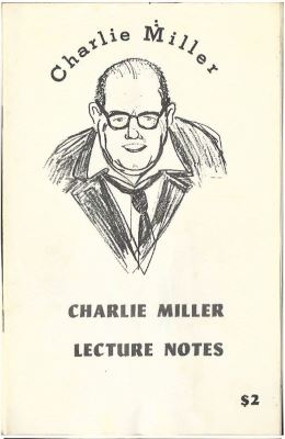 Charlie Miller Lecture Notes