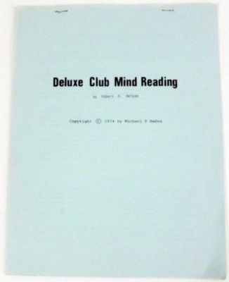 Robert Nelson: Deluxe Club Mind Reading