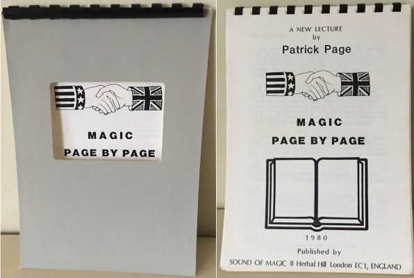 Patrick Page: Magic Page by Page Lecture