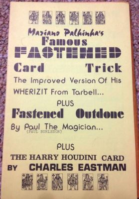 Mariano Palhinha: The Famous Fastened Card Trick