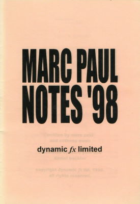 Marc
              Paul Notes '98
