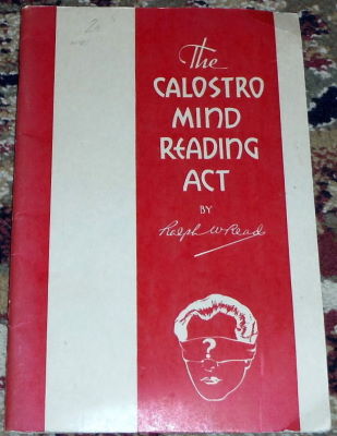 Ralph Read: The Calostro Mind Reading Act