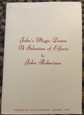 John Robertson: John's Magic Dozen
