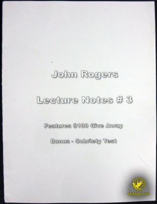 John Rogers: Lecture Notes 3