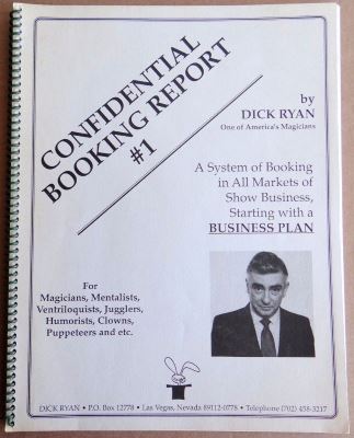 Ryan: Confidential Booking Report #1