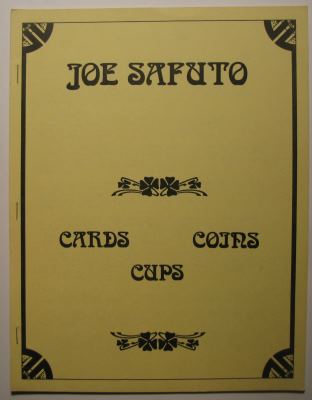 Joe
              Safuto Cards Coins Cups