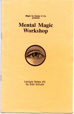 Mental Magic
              Workshop
