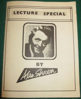 Alan Shaxon Lecture
              Special