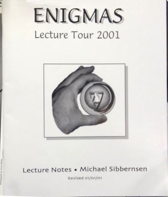 Sibbernsen: Enigmas Lecture Tour 2001