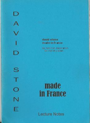 David Stone: Made in
              France