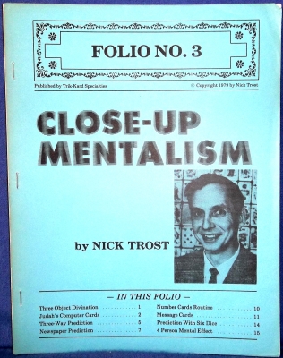 Folio No. 3 Close Up
              Mentalism