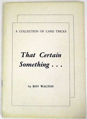 Walton: That Certain Something...