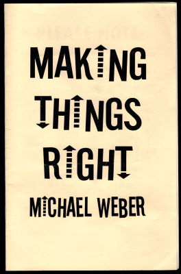 Michael Weber: Making Things Right