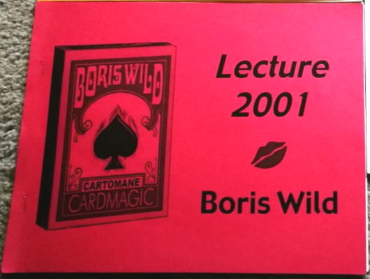 Boris Wild:: Lecture 2001