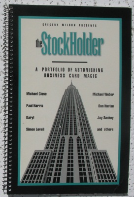Greg Wilson:
              The Stockholder