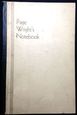 T. Page Wright & William Larsen: Page Wright's
              Notebook