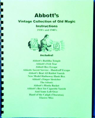 Abbott's Vintage Collection of Old Magic
              Instructions