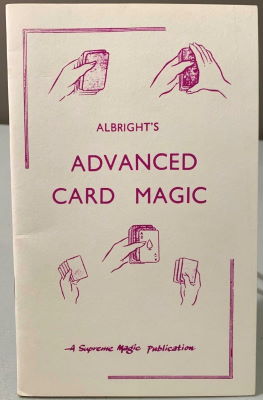 Howard Albright: Advanced Card Magic