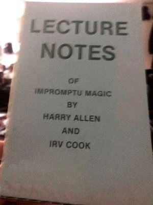 Allen & Cook Lecture Notes on Impromptu Magic