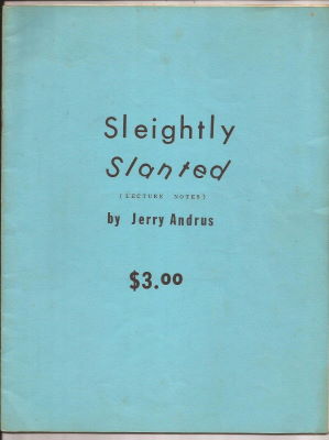 Jerry Andrus: Sleightly Slanted