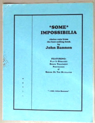John Bannon: Some Impossibilia