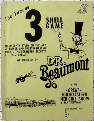 Beaumond:
              Famous 3 Shell Game