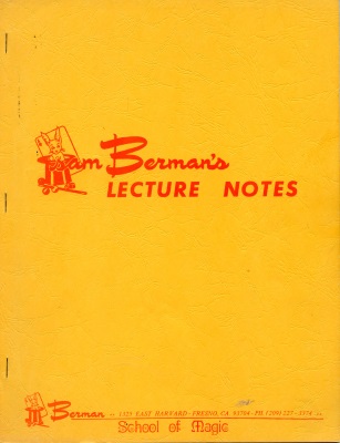 Sam Berman's Lecture
              Notes