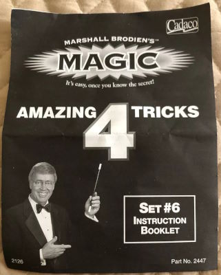 Marshall Brodien: 4 Amazing Tricks Set Number 6