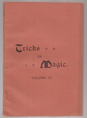 Tricks In Magic Vol
              III