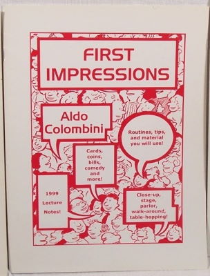 Aldo Colombini: First Impressions