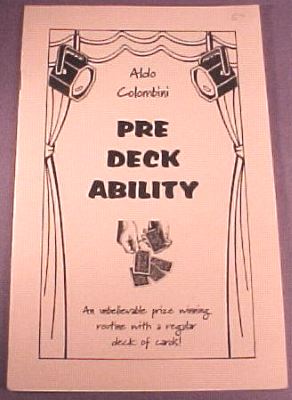 Aldo Colombini: Pre-Deckability