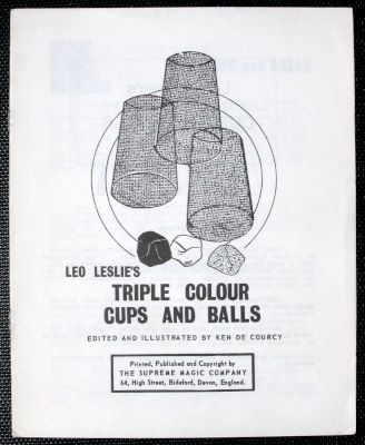 Ken De Courcy: Leo Leslie's Triple Colour Cups and
              Balls