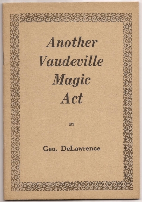Another Vaudeville
              Magic Act