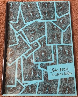 John Derris Lecture Notes