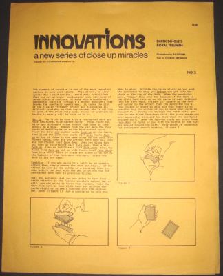 Dingle & Reynolds: Innovations Number 2, Royal
              Triumph