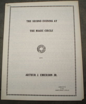 Arthur Emerson: 2nd Evening at the Magic Circle