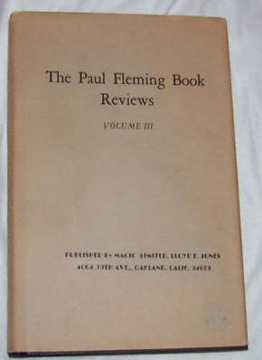 The Paul Fleming
              Book Reviews Volume III