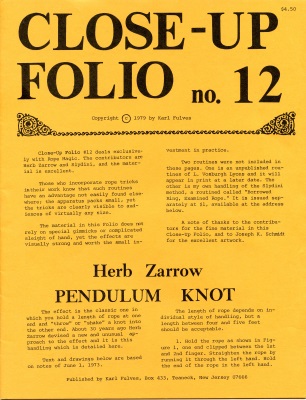 Close Up Folio No.
              12