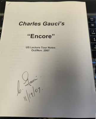 Charles Gauci: Encore