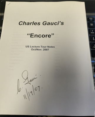 Charles Gauci: Encore