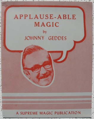 Geddes:
              Applause-Able Magic